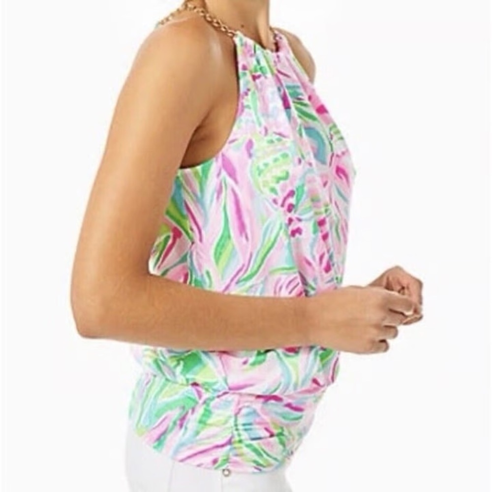 Lilly Pulitzer Multicolor Halter Tank Top